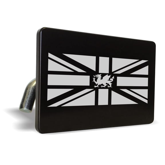 United Kingdom Flag - (Design) Premium QuaIity Anodized Billet Aluminum Laser Etched UV Resistant Metal Trailer/Tow Hitch Cover for 2" Receivers, Luxury Product for Truck, SUV or Car