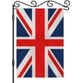thumbnail image 1 of United Kingdom Flag Garden Flag Small Vertical Double Sided 12.5 x 18 Inch Britain Country Flag Emblem England Europe Burlap Yard Outdoor Decor, 1 of 6