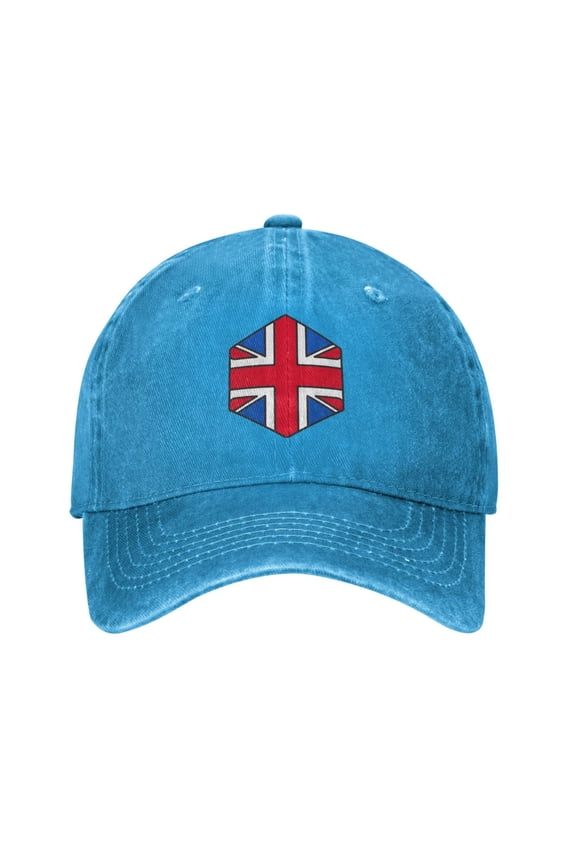 United Kingdom Flag Logo Adult Adjustable Classic Washed Casquette Cap Hat Baseball Cap For Man For Woman
