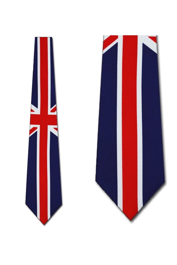 United Kingdom Flag Necktie Union Jack mens tie by Ralph Marlin