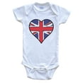 thumbnail image 1 of United Kingdom Heart British Flag Baby Bodysuit, 1 of 2