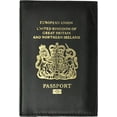 thumbnail image 1 of United Kingdom Passport Wallet Genuine Leather Passport holder with British Passport Emblem Black, 1 of 2