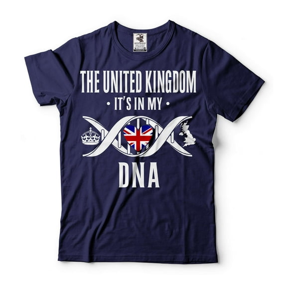 United Kingdom Patriotic Shirt UK Flag Shirt United Kingdom National Flag Shirt United Kingdom Shirt (Medium Navy Blue)
