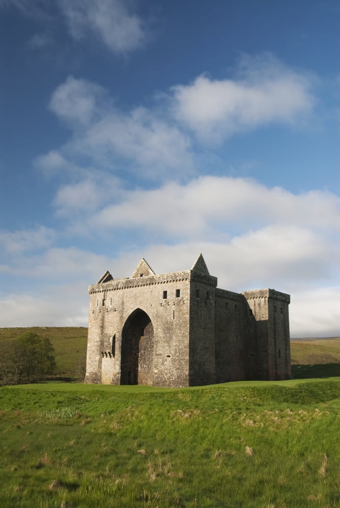 United Kingdom Scotland Hermitage Castle near Newcastleton Canvas Art - Richard Maschmeyer Design Pics (24 x 36)