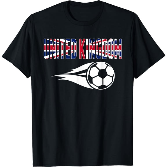 United Kingdom Soccer Fans Jersey - Union Jack Flag Football T-Shirt