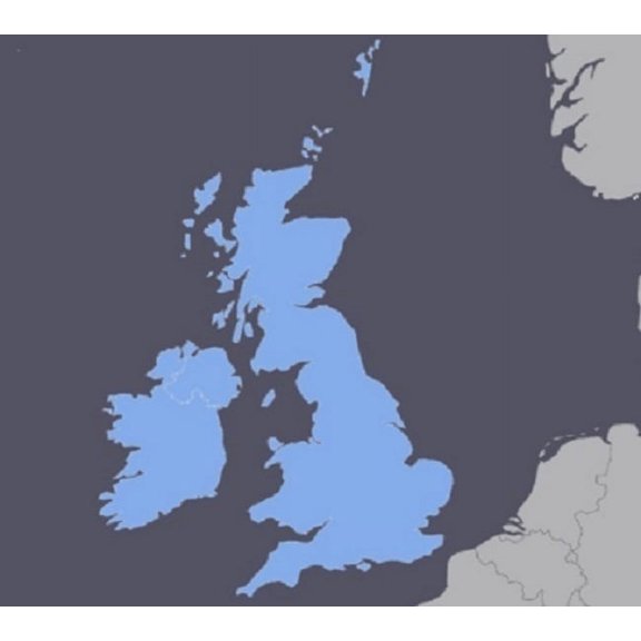 United Kingdom UK Ireland GPS map for Garmin devices