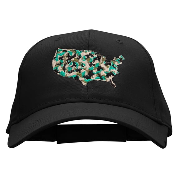United Military Embroidered Low Profile Cap - Black OSFM