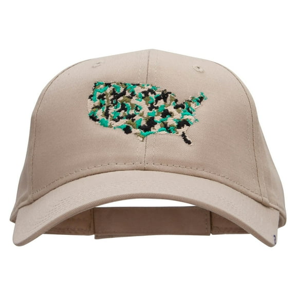 United Military Embroidered Low Profile Cap - Khaki OSFM