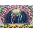 thumbnail image 1 of United Mine-Workers Of America Certificate Of Membership Cartouche. Color Lithograph History, 1 of 2
