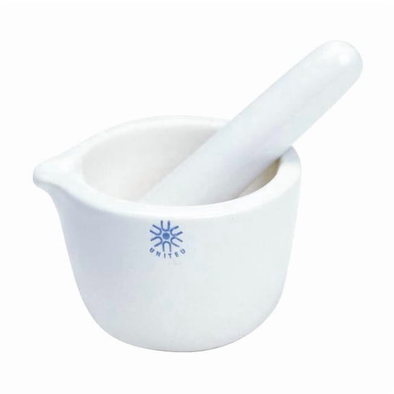 Mortar and Pestle, Porcelain, Glzd, 1150C JMD050
