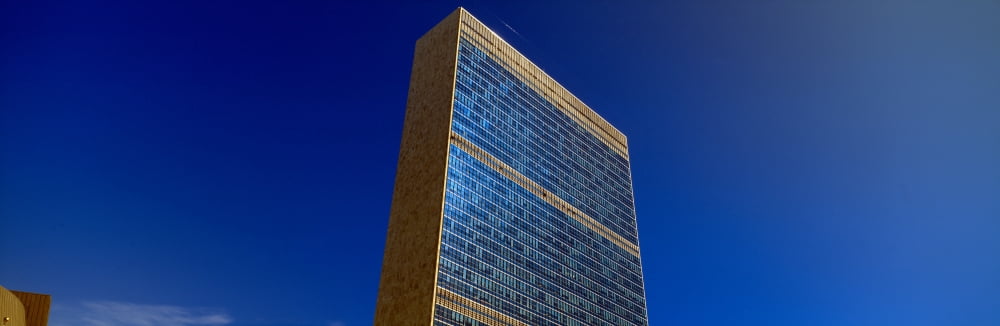United Nations Building New York Canvas Art - Panoramic Images (27 x 9)