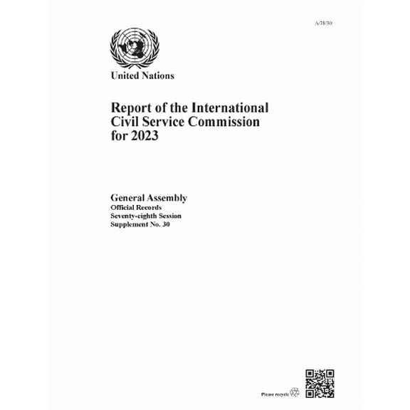 United Nations Department for General Assembly Report of the International Civil S (Paperback)