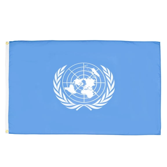 AZ Flag United Nations Flag 2x3 ft UNO 100D Polyester 2 Grommets 90x60 cm