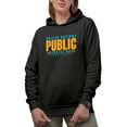 thumbnail image 1 of United Nations Public Service Day, UN, Black Hooded Sweatshirt or Hoodie, Large, 1 of 5