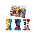 thumbnail image 1 of United Odd Socks - 6 Pack Men’s Stress Heads Novelty Funky Odd Socks in Gift Box, 1 of 2