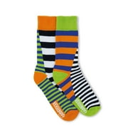 United Oddsocks Andy Orange Stripes Mens Novelty Odd Socks Gift For Dad US 7-12