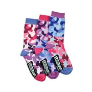 United Oddsocks Mis-Matched Camouflage Vibrant Pink Blue US 13.5 - 8 Girls Socks