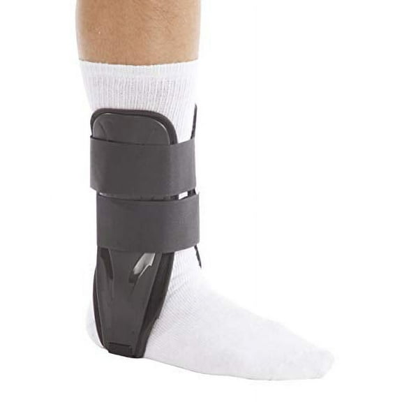 United Ortho US8812F Foam Stirrup Ankle Brace, Medium, Black