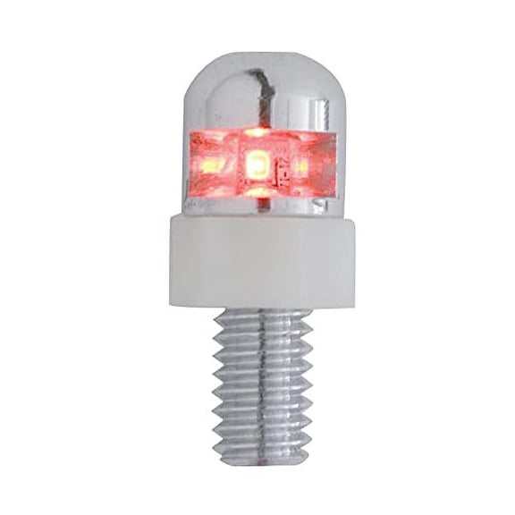 United Pacific 1 LED License Plate Fastener - Red