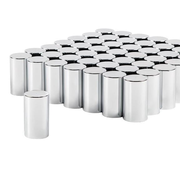 United Pacific 10013CB Wheel Lug Nut Cover Set 33mm X 3 1/2", Chrome,