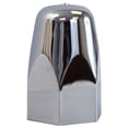 thumbnail image 1 of United Pacific 10084B  -  1.5 X 2.75 Inch Chrome Plastic Push-On Nut Cover- Each, 1 of 4
