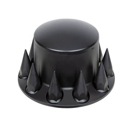 United Pacific 10342 Axle Hub Cover Rear, Matte Black, Dome, With 33mm