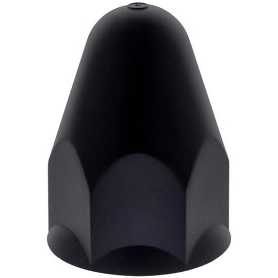 United Pacific 10361B - 1 1/2 x 2 3/4 Inch Plastic Matte Black Bullet Nut Cover, Push On