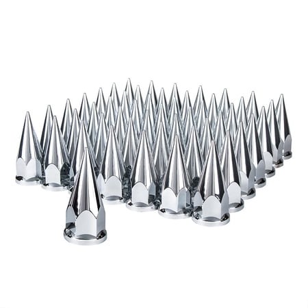 United Pacific 10570CB Wheel Lug Nut Cover Set 33mm X 4 7/8", Chrome,