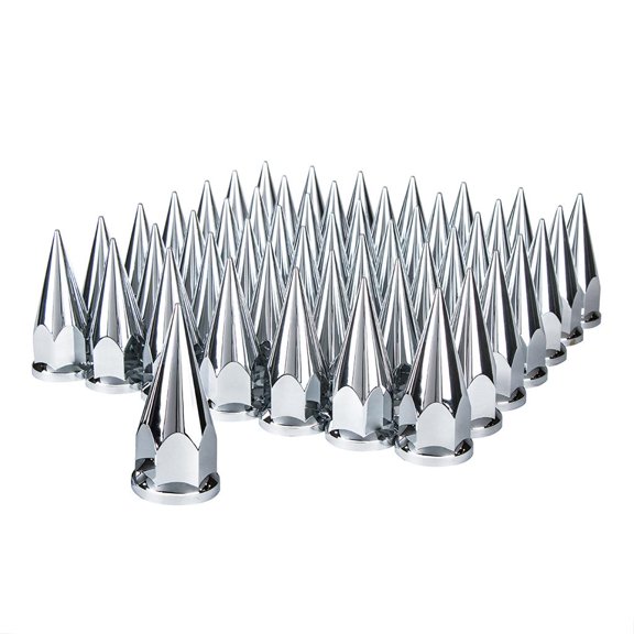 United Pacific 10570CB Wheel Lug Nut Cover Set 33mm X 4 7/8", Chrome,