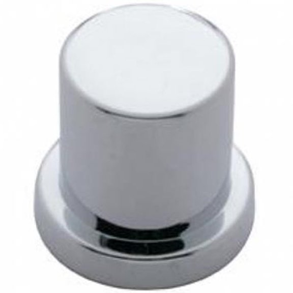 United Pacific 10775B - International Chrome Plastic 13/16 Inch Huck Bolt Cover W/ Flange Fits