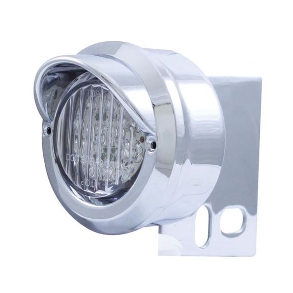 United Pacific 10982 Mud Flap Hanger End Light 9 Led, With Visor, Amber