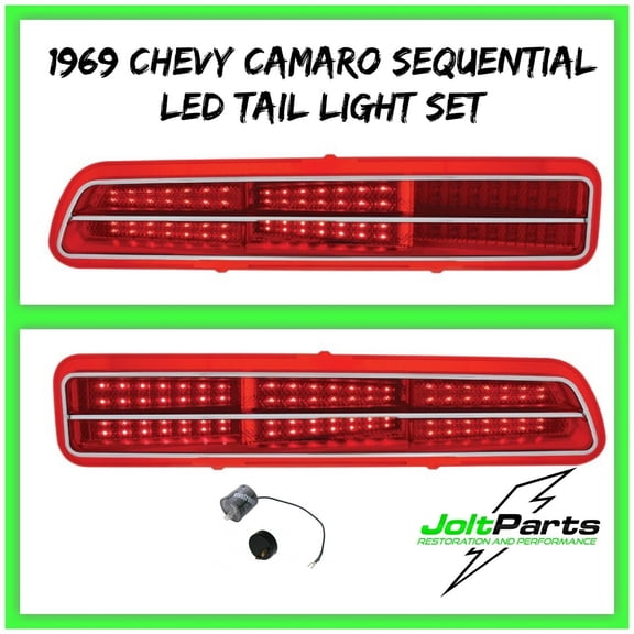 United Pacific 110108-09 1969 Chevrolet Camaro LED Sequential Tail Light Set