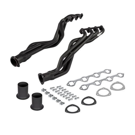 United Pacific 110588 Black Painted 289/302/351W Long Tube Headers For 1966-77 Bronco