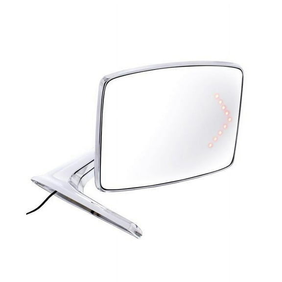 United Pacific 110738 Door Mirror   Exterior, Chrome, With Led Turn Signal,