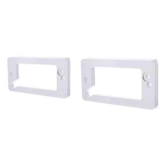 United Pacific 110837 Turn Signal Light Bezel   Clear Anodized Billet