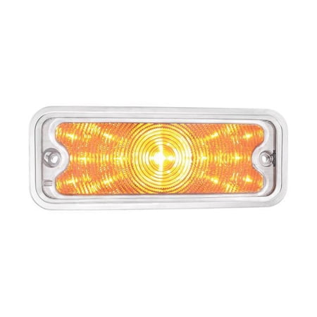 United Pacific 110965 Parking Light 17 Amber Led, Front, Clear Lens,
