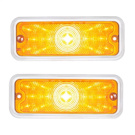 United Pacific 111108 Parking Light Front, Amber Led/Lens, 17 Le Ds, With