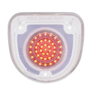United Pacific 1968 Caprice/Impala LED Tail Light w/ Three SS Trim - Clear Lens Tail Light CTL6801C