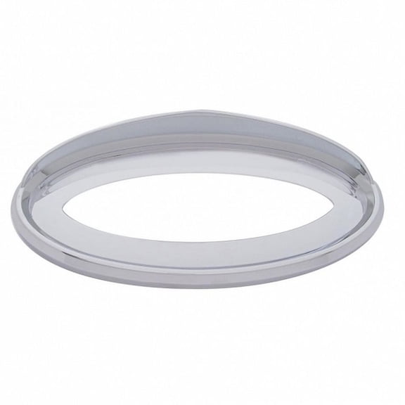United Pacific 20591 Emblem Trim Bezel, With Visor, For Peterbilt