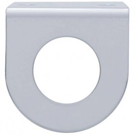 United Pacific 20850B - Mini Light SS Bracket W/ 13/16 Inch Rnd Cutout