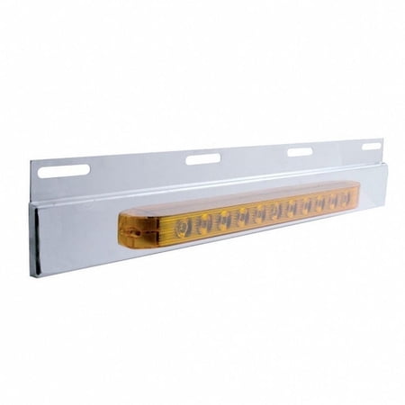 United Pacific 21421 Mud Flap Hanger Mud Flap Plate, Top, Stainless, With