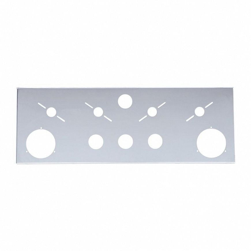 United Pacific 21630 Light Panel Rear, Center, Stainless Steel, With ...