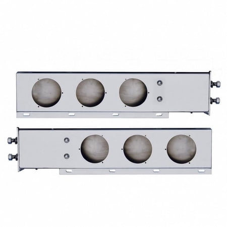 United Pacific 22301 Light Bar Bracket 2 1/2" Bolt Pattern, Stainless