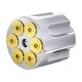 thumbnail image 1 of United Pacific 23399 Air Brake Valve Control Knob   Chrome Aluminum Gun, 1 of 4