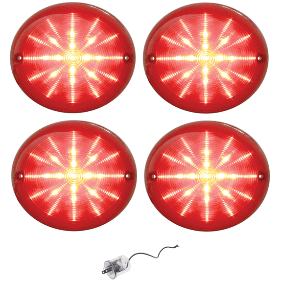 United Pacific 25 LED Bubble Style Tail Light Set 1975-1982 Chevy Corvette