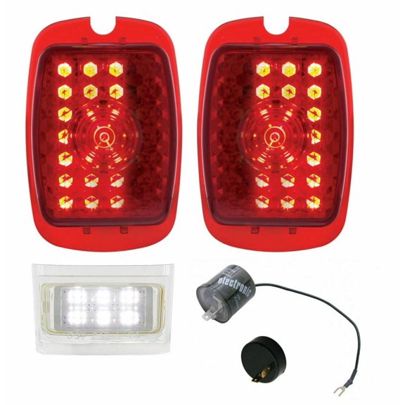 United Pacific 27 LED Sequential Tail Light Set 1937-38 Chevy Car/1940-53 Truck