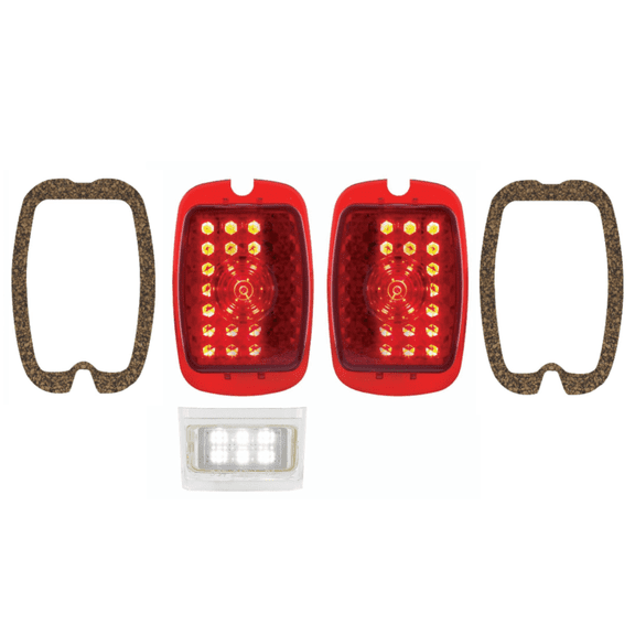United Pacific 27 LED Sequential Tail Light Set 1937-38 Chevy Car/1940-53 Truck