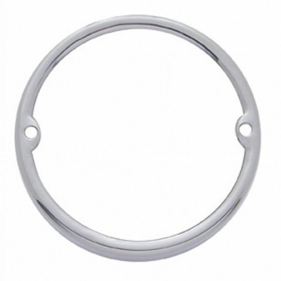 United Pacific 30304 Truck Cab Light Bezel Stainless Steel, Round