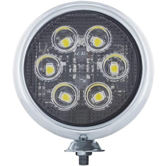 United Pacific 30640 Work Light 6 High Power Led 5" Chrome