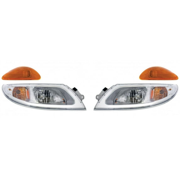 2003+ International Durastar Headlight w/ Turn Signal - Driver and Passenger Set